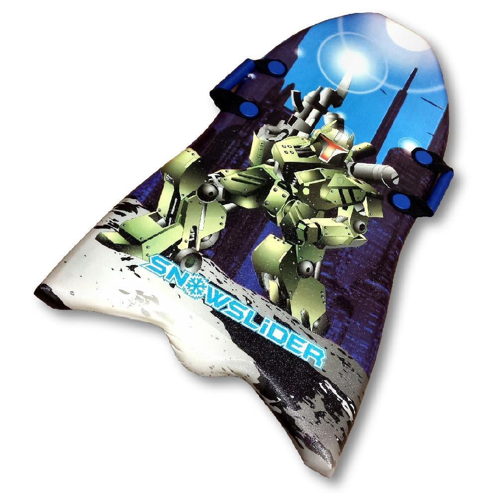 Classic 39" Snowslider Foam Kid's Snow Sled with Cool Robot Graphics by