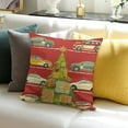 thumbnail image 3 of BANET Merry Christmas Pillow Covers Pillowcases Square Cushion Pillow Cover for Couch Bed Sofa Holiday 12x12in, 3 of 5