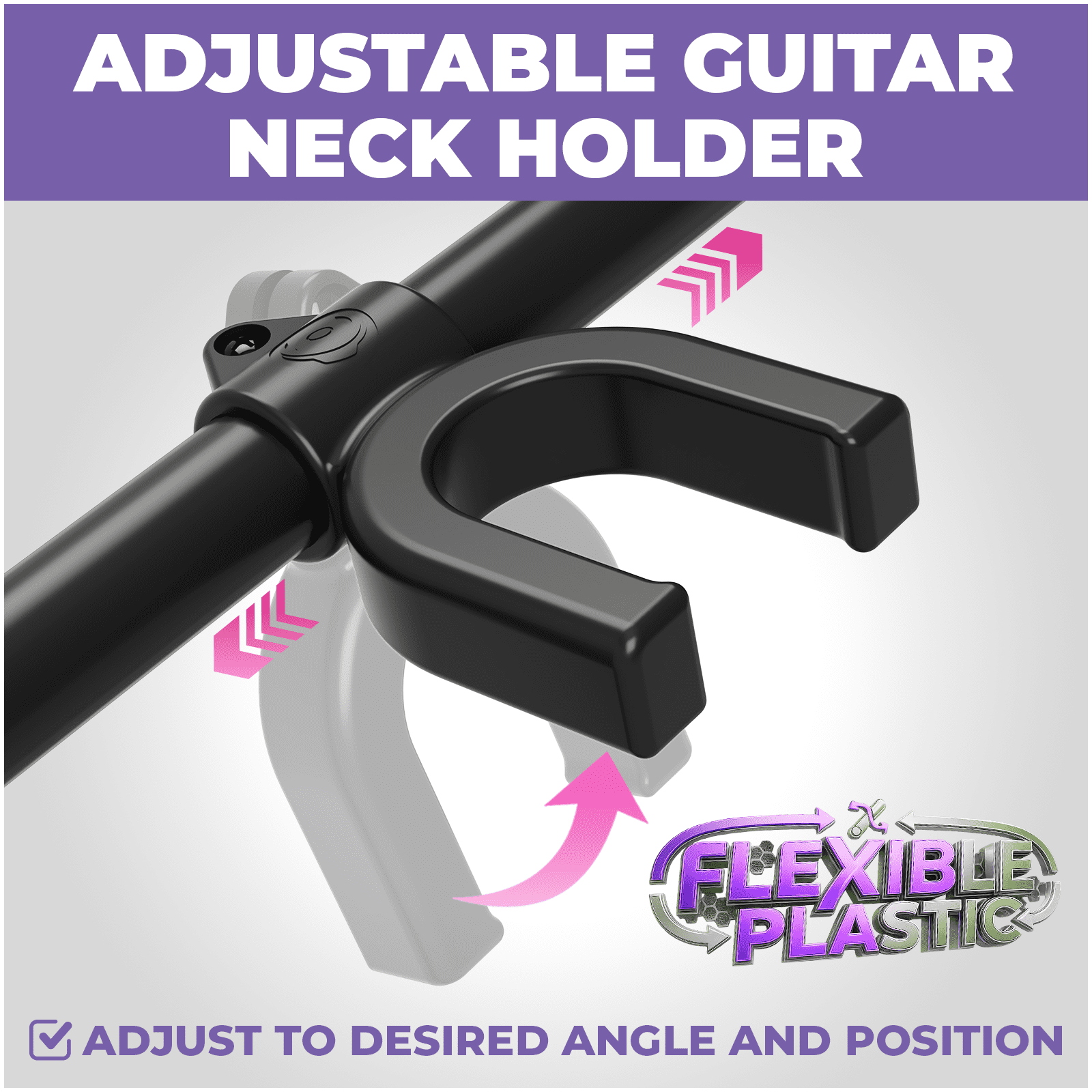 Liquid Stands Multi Guitar Stand Rack for 5 Guitars, Foldable Height Adjustable Design with 5 Neck Holders, 12 Foam Pad Separators, Floor Storage Guitar Rack for Multiple Instruments