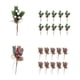 thumbnail image 4 of Wosthever Ramas de pino artificiales, para árbol de Navidad, adornos, decoraciones para árboles de Navidad Estilo frutos rojos PC 1, 4 of 6