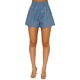 thumbnail image 4 of Sunloudy Conjunto de 2 piezas de verano a juego para mujer, camisa abotonada de media manga de color sólido + conjunto de pantalones cortos con cintura elástica para damas Sunloudy  S M L XL XXL, 4 of 7