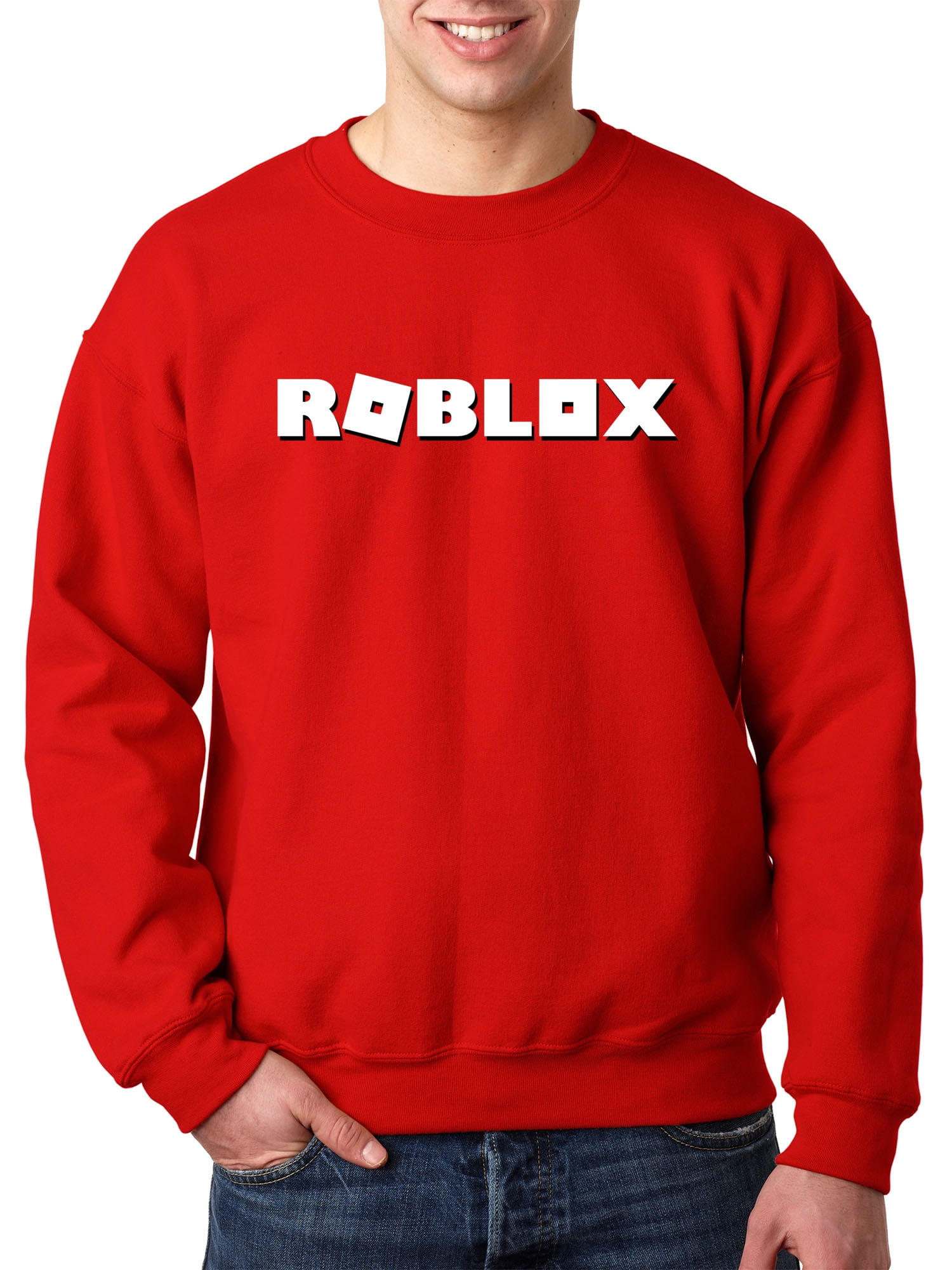 Trendy Usa Trendy Usa 923 Crewneck Roblox Logo Game Accent Sweatshirt 3xl Red Walmart Com - t shirts roblox hos ting