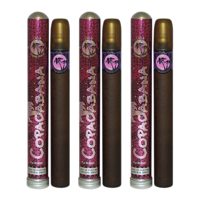 Cuba Aerosol EDP Cuba Brasil Copacabana - Paquete de 3 1.17 oz Cuba Cuba Aerosol EDP 1.17 oz