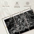 thumbnail image 6 of Elephant Stock Dark Ocean Waves Wall Art - Horizontal Multi Panel Canvas - Living Room Wall Decor - Beach Multi Panel - Black And White Decor - 74" x 48", 6 of 8