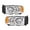 Clear lens Chrome Housing Amber Reflector, variant on Pair Left&Right Headlights Assembly Fit for 2002-2005 Dodge Ram 1500 2500 3500