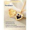 thumbnail image 5 of U7 Women Gold Plated Locket Necklace Custom Picture Love Heart Pendant Memorial Gift for Mom Daughter Birthday Mother's Day Valentine, 5 of 9