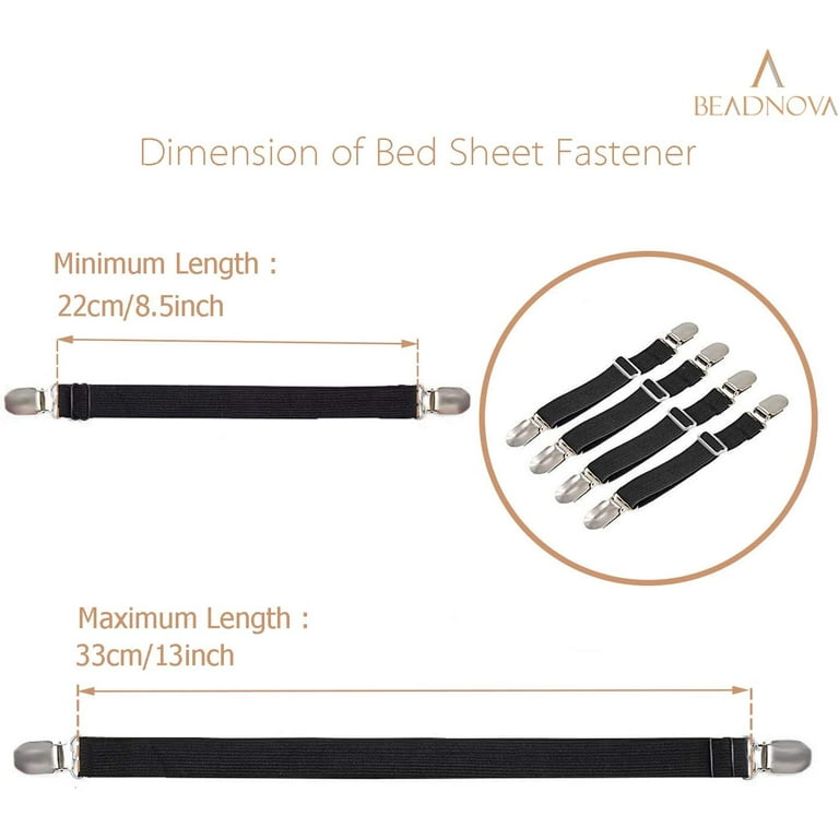 Non-slip Retainer For Fitted Sheet & Sofa Cover, Fitted Sheet Clips,  Mattress Fasteners, Bed Sheet Straps, Corner Gripper - Temu