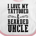 thumbnail image 4 of Inktastic I Love My Tattooed & Bearded Uncle Boys or Girls Baby Bib, 4 of 4