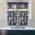thumbnail image 3 of Fall Kitchen Curtains 36 Inch Short - 3 Panel Set, Autumn Harvest Print, Rod Pocket Window Treatment for Thanksgiving, Farmhouse, Cafe, Living Room - Machine Washable, 3 of 6