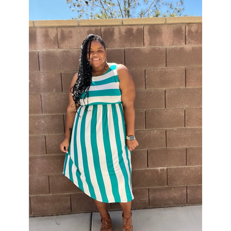 Plus Size Jersey Knit Round Hem Dress - Walmart.com