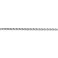 thumbnail image 3 of 14K White Gold necklace Spiga (Wheat) chain Pendant 16 in 2.25 mm, 3 of 5
