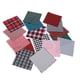 thumbnail image 3 of Tela A Cuadros, Tela Acolchada De Algodón De Primera , Suave, Transpirable, Amplia Aplicación, Colores Ricos, 9,8 X 9,8 Pulgadas, Para Delantales, Guantes, Bolso, 3 of 7