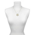 thumbnail image 3 of Delight Jewelry Goldtone Large Mother Heart with Crystal - Live Ring Charm Necklace, 18", 3 of 4