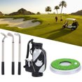 thumbnail image 2 of Domqga Golf Bag Pen Set,Golf Pens Bag with Base,Desktop Golf Pen Set 3 Ballpoint Pens and Mini Bag Zinc Alloy Golf Pen Bag with Base, 2 of 9