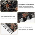 thumbnail image 5 of FORMRS Womens Scarf Winter Soft Long Big Warm Shawls Wrap Tassel Scarves, Black Flowers, 5 of 9