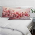 thumbnail image 4 of Flower Painted, Abstract Blush Pink Watercolor Queen Size Pillow Cover, Pillowcase Protectors with Zipper, Breathable Decorative Throw Pillow Case Cover, Pillow Shams for Couch Sofa 20x30Inch, 4 of 8