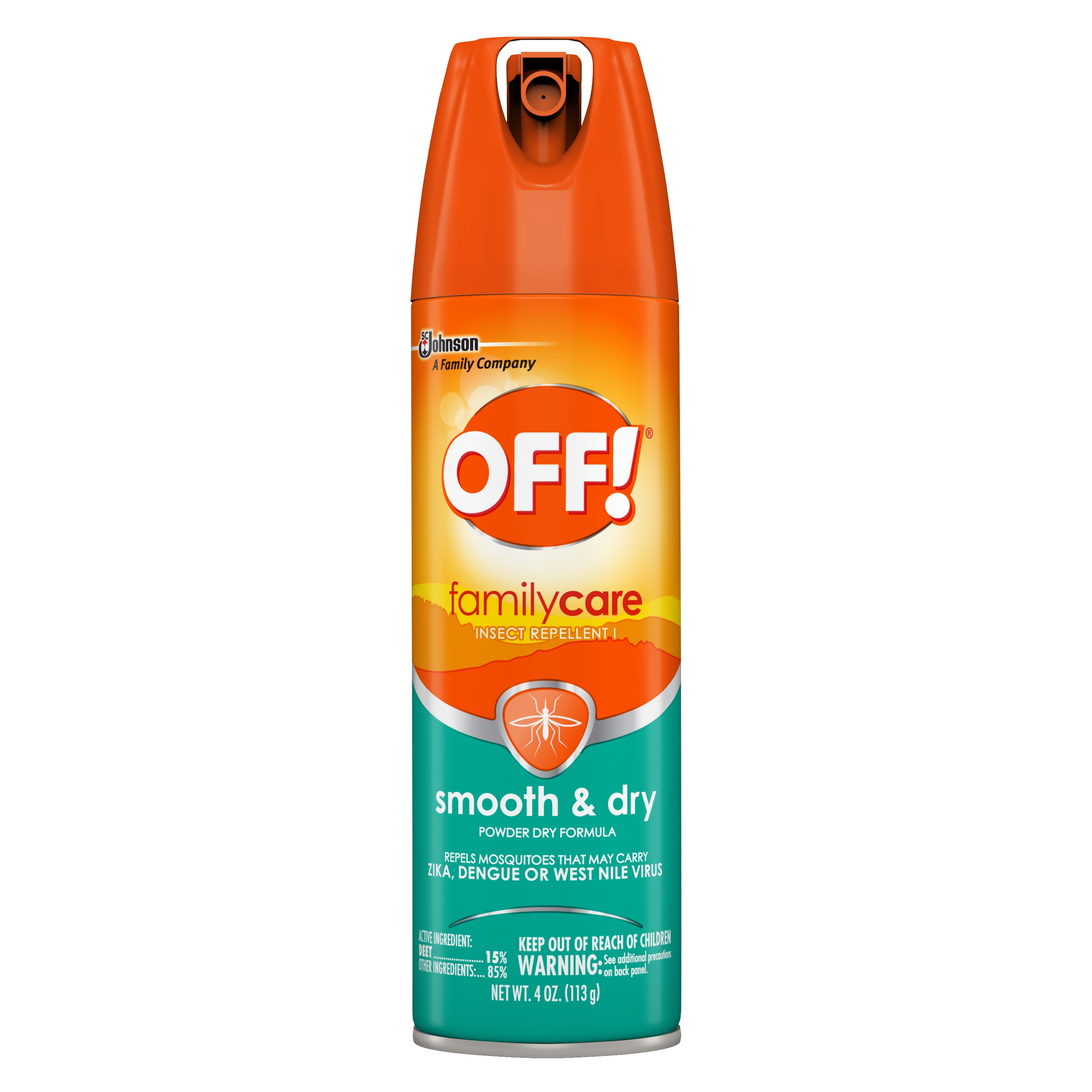 OFF! FamilyCare Insect Repellent I, Smooth & Dry, 4 oz (1 ct) - Walmart.com