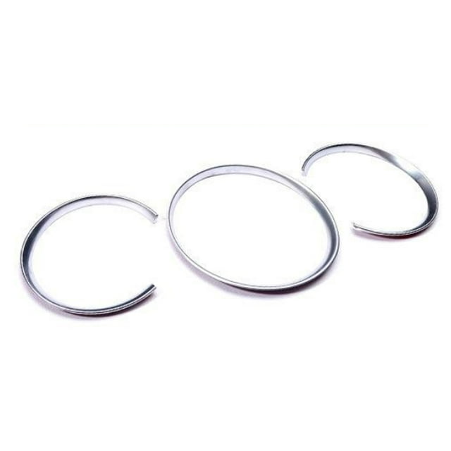 Decodeary 3pcs Circle Dashboard Circles Refit Ring Repairing Glossy Supplies