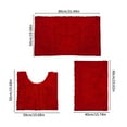 thumbnail image 3 of TUWABEII Bathroom Rug Set 3 Piece, Soft Bath Rugs for Bathroom Ultra Absorbent Shower Mats Water-absorbent Quick-dry Doorway Foot Mat Set, 3 of 8