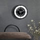 thumbnail image 4 of Reloj de pared redondo de acrílico con forma de disco musical, elegante, para colgar en el dormitorio, sin pilas (negro), 4 of 5