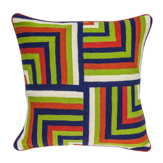 Parkland Collection - Funda de almohada multicolor de transición Tauri hecha a mano con inserto de polietileno Parkland Collection PILA11024P