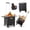 Black, variant on Folding Utility Rolling Cart, Portable Collapsible Storage Crate with Telescoping Handle, Multi‑Purpose Wheeled Tote for Shopping Travel Moving Grocery
