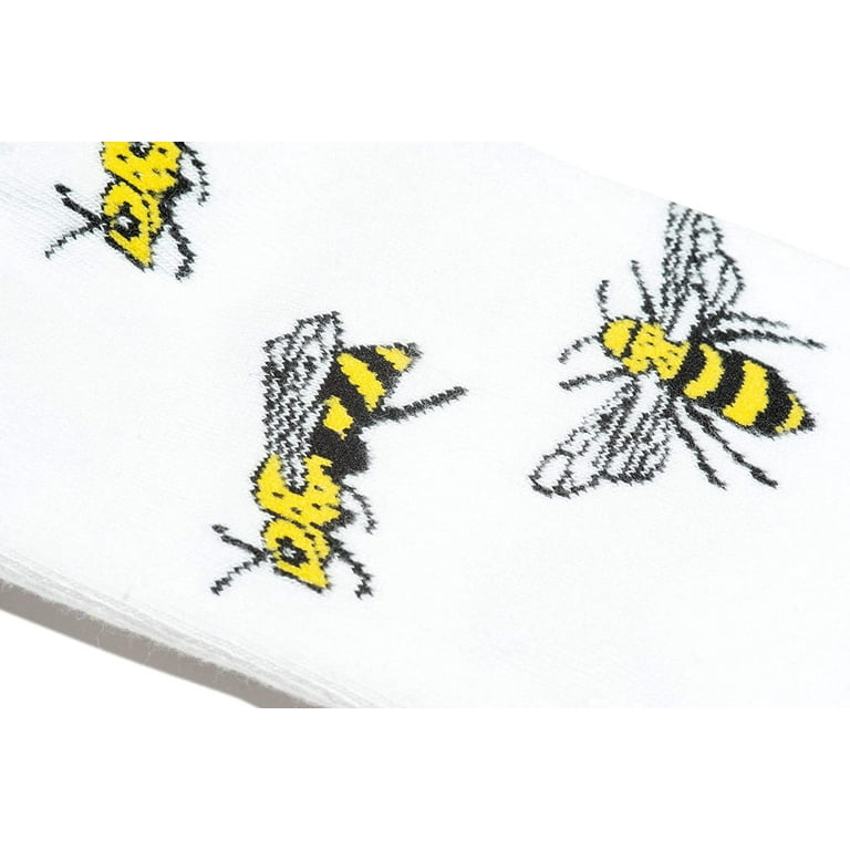 Funny Saying Bee Gifts for Women,Just A Girl Who Loves Bees,Novelty Bee Print Socks