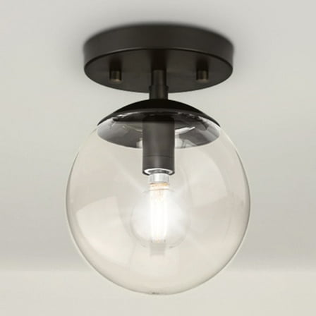 Luxury Minimalist Ceiling Light, Matte Black, UHP4443