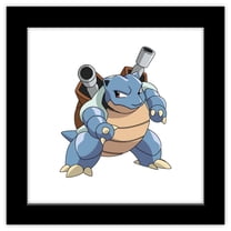 Gallery Pops Pokemon - Blastoise Wall Art, Black Framed Version, 12" x 12"