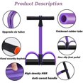 thumbnail image 2 of Abdominal Trainer, Sit-Up Training Equipment, Bodybuilding Expander, Full Body Trainer for Home, 6 Tubes, Elastic Pull Rope, Multifunctional Leg Exerc, 2 of 5