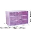 thumbnail image 3 of Drawer Desktop Storage Box, Stackable Dust-Proof Organizer With Transparent Drawers, For Students Jewelry Hair Accessories Craft Supplies, 3 of 3