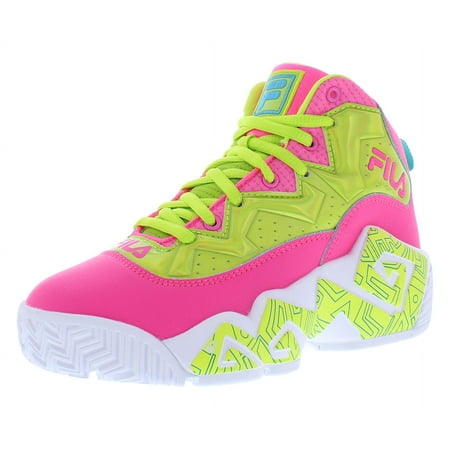 Fila Mb Night Walk Girls Shoes Size 4, Color: Pink/Yellow