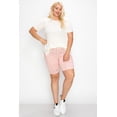 thumbnail image 4 of Women's Casual Plus Size Shorts High Waist Stretchy Biker Fit, 4 of 5