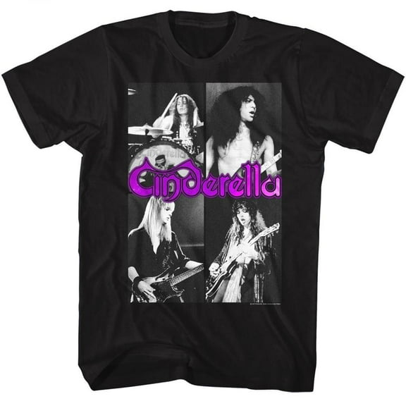 Cinderella Quarters Black Adult T-Shirt 3Xlt