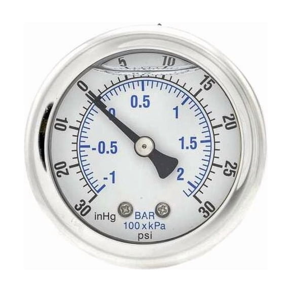 Pic Gauges Compound Gauge,1/4 in. NPT,2 in. 202L-204CC