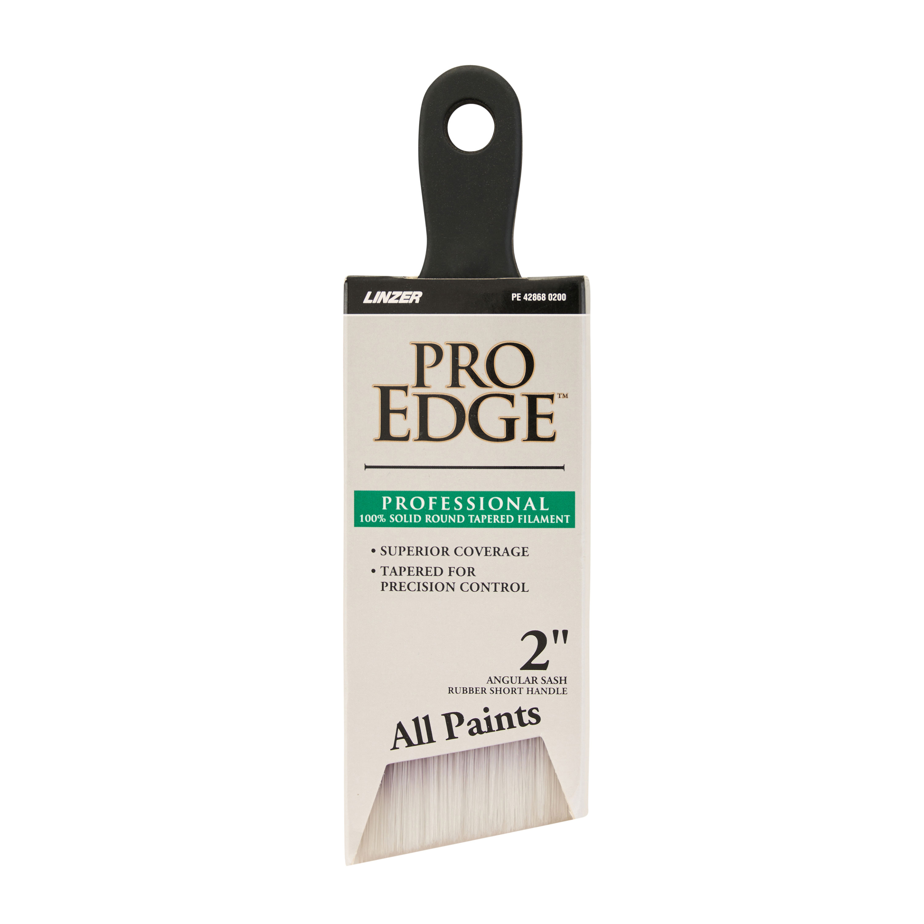 Pro Edge by Linzer 2" Angle Paint Brush Short Handle photo 1