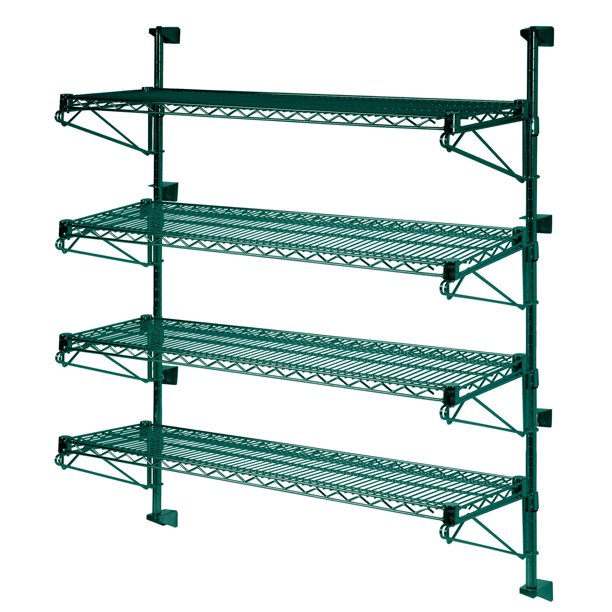 24" Deep x 54" Wide x 54" High Adjustable 4 Tier Freezer Wall Mount