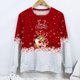 thumbnail image 4 of Sudaderas de Cuello Redondo de Navidad Para Mujer Moda Casual Manga Larga Impreso Ladies Tops Odeerbi ODB206255, 4 of 5
