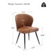 thumbnail image 2 of Yeshouse juego de 2 sillas de comedor modernas tapizadas en tela beige, sin brazos, respaldo ergonómico y patas de acero resistentes, ideales para cocina, sala, comedor o restaurante, 2 of 7