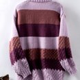 thumbnail image 3 of Women's Color Block Open Front Cardigan, Womens Fall Sweaters, Long Sleeve Casual Knit Layering Sweater, 3 of 4