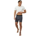 thumbnail image 6 of Hanes Men’s Performance Boxer Briefs, Stretch, Black/Grey, 6-Pack, 6 of 8