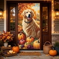 thumbnail image 6 of Yhmxh Thanksgiving Decoration Fall Door Cover, Autumn Pumpkin Front Door Banner Decor, Harvest Seasonal Door Backdrop, Farmhouse Front Door Hanging Decorations for Home Porch, 6 of 6