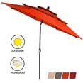 thumbnail image 1 of Patiojoy Outdoor Auto-tilt Patio Market Umbrella W/ Double Vented, 1 of 10