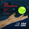 thumbnail image 7 of Vigel Premium Pickleballs, USA Pickleball Approved, Tournament and Competition Ball, 4 Pack, Green, 7 of 7