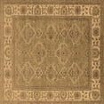 thumbnail image 1 of Ahgly Company Indoor Square Oriental Brown Traditional Area Rugs, 6' Square, 1 of 4