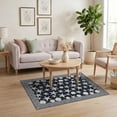 thumbnail image 3 of ODIKA Ocean Nautical Wave Seashell Border Bathroom Coral Reef Starfish Flowing Dynamic for Home Office, Gaming Room, Under Desk, Non-Slip Chair-Friendly, 3 of 7