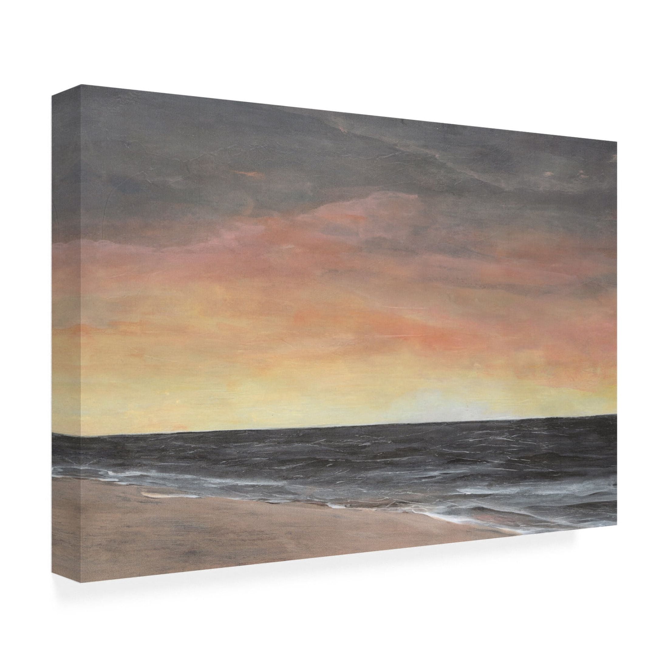 Trademark Fine Art Michael Willett  Sunset Beach II Canvas Wall Art