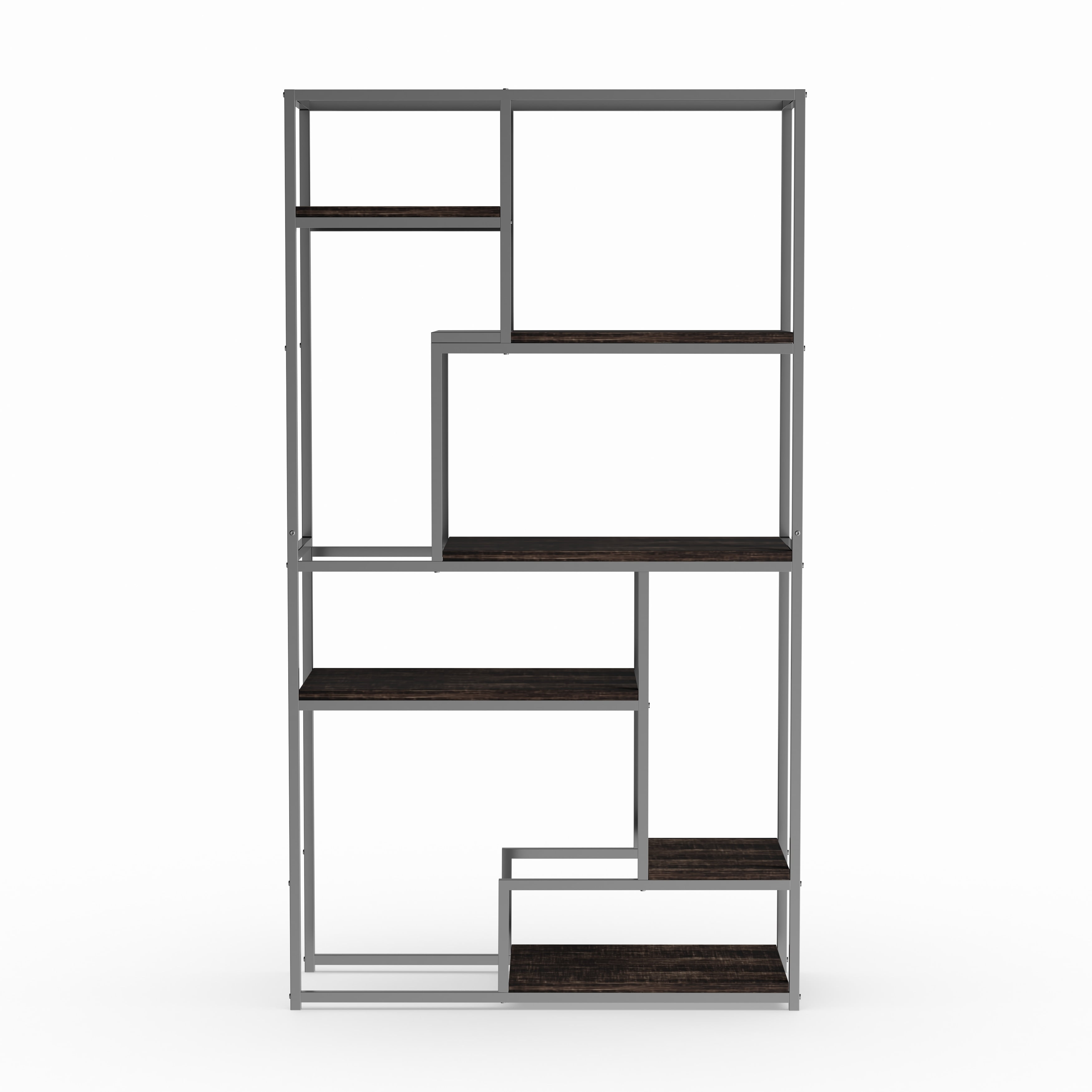 Furniture Of America Nara Contemporary 6 Shelf Tiered Open Bookcase Furniture Of America Nara Contemporary 6 Shelf Tiered Open Bookcase Com