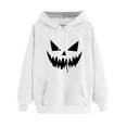thumbnail image 4 of cocolona Womens Halloween Graphic Hoodie Fall Winter Long Sleeve Drawstring Sweatshirts Halloween Sweatshirts for Women, 4 of 4