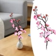thumbnail image 2 of Artificial Plum Blossom Flower Branch, Cosmug Faux Floral Twig Sprig, Decorative Plant Pick, for Indoor Home Styling, Table Center Display and Vase Embellishment, Pink, 2 of 5